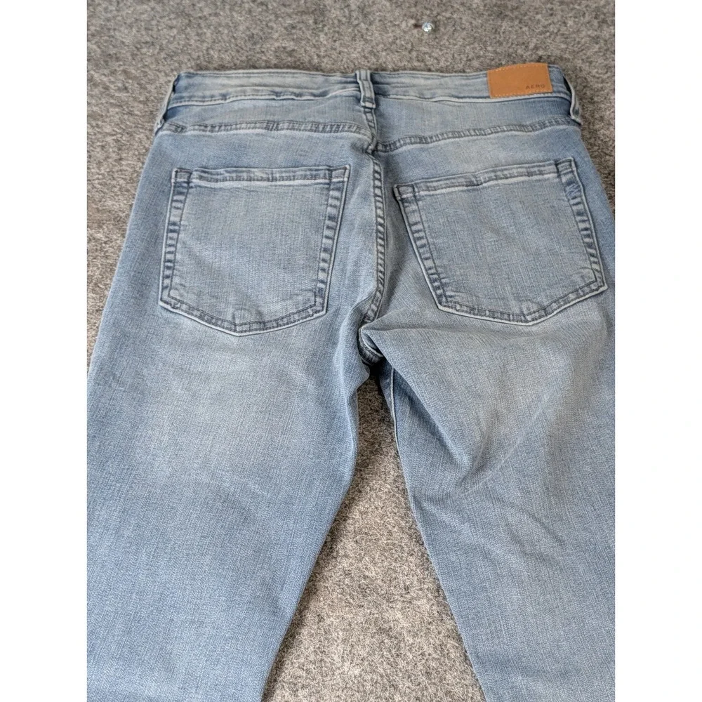 Aeropostale‎ High Rise Jegging Womens 6 Reg Light Wash Blue Skinny Denim Jeans